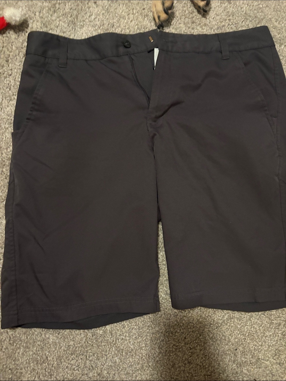 Fila Men's Charcoal Flat Front Performance Shorts